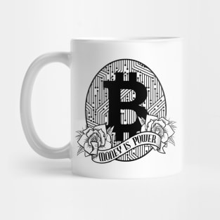 Bitcoin Money Is Power BTC Cryptocurrency Trading Mug